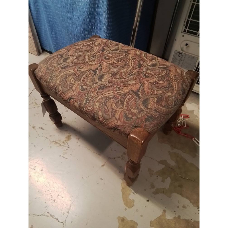 REPOSE PIEDS TISSUS ROUGE VERT