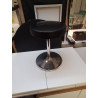 TABOURET METAL ET CUIR VINTAGE