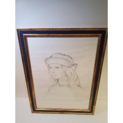 TABLEAU CRAYON SIGNEE R WIES 