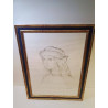 TABLEAU CRAYON SIGNEE R WIES 