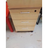 MEUBLE DE BUREAU 3 TIROIRS AVEC CLÉ 