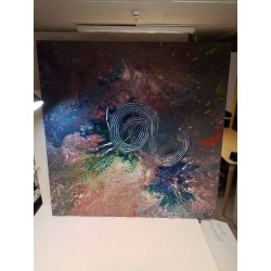 HUILE SUR TOILE ABSTRAITE 