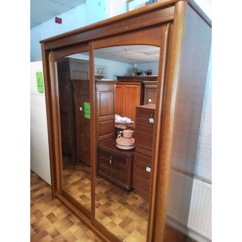 ARMOIRE 2 PORTES COULISSANTES AVEC MIROIR 
