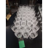 LOT VERRES CRISTAL CISELÉ 