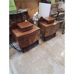 CHEVET ART DECO EN NOYER LA PIECE