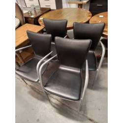 LOT DE 4 CHAISES MODERNES...