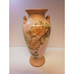 VASE CÉRAMIQUE MOTIF ROSES 