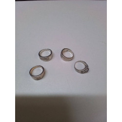 BAGUE DIVERS ARGENT ET...