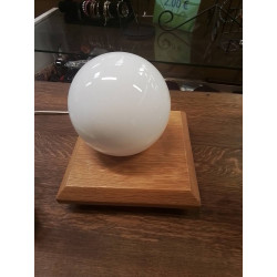 LAMPE A POSER BOULE ET BOIS