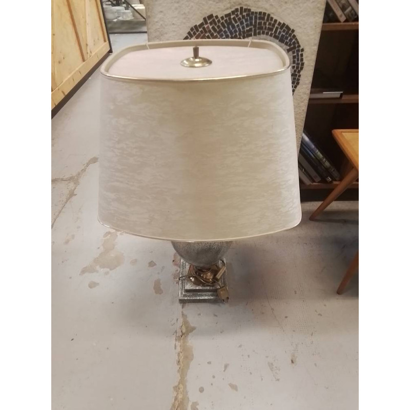 LAMPE A POSER CERAMIQUE GRIS DORE NEWLANDER