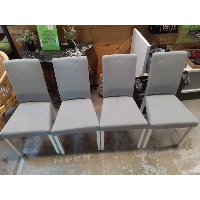 LOT 4 CHAISE MODERNE GRISE