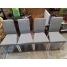 LOT 4 CHAISE MODERNE GRISE