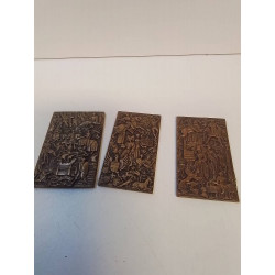 LOT DE PLAQUES DECORATIVES 