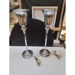 LAMPE CHROMÉ SUR PIED LA PIECE