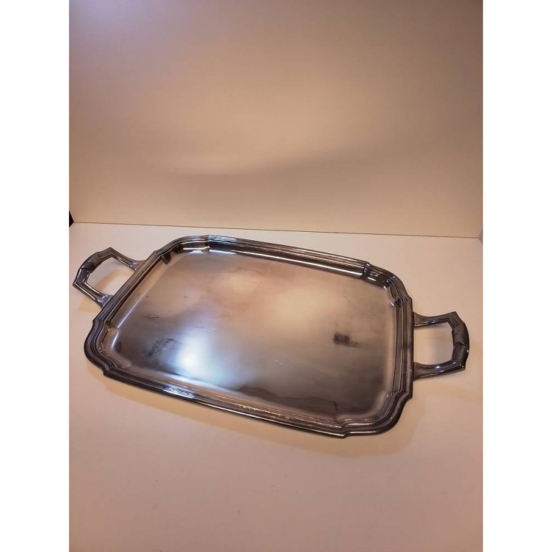 PLATEAU METAL ARGENTÉ FRANCOIS FRIONNET 