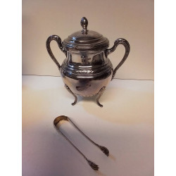 SUCRIER METAL ARGENTÉ 