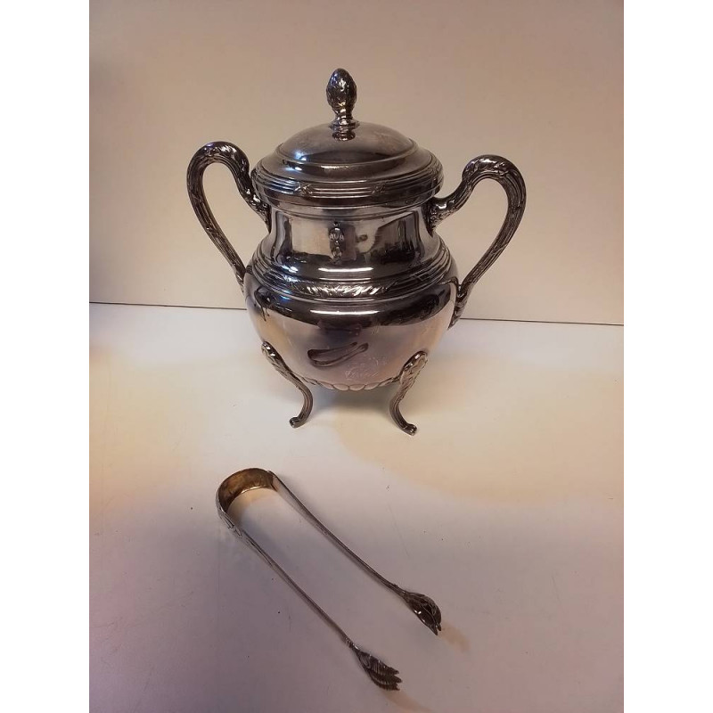 SUCRIER METAL ARGENTÉ 