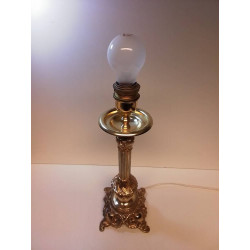 PIED DE LAMPE METAL DORÉ 