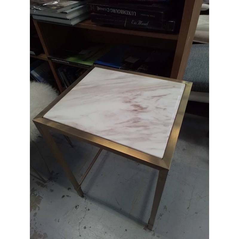 SELLETTE MARBRE LAITON 