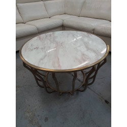 TABLE BASSE DOREE PLATEAU...