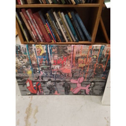 PEINTURE POP ART SIGNÉE OLSF LA PIECE 