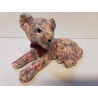 CHAT CÉRAMIQUE FLORAL PATCHWORK