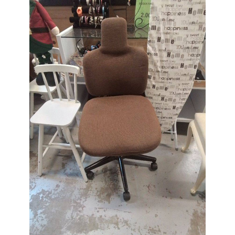 CHAISE DE BUREAU BRUNE 