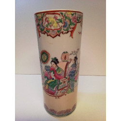 VASE MOTIF ASIATIQUE 