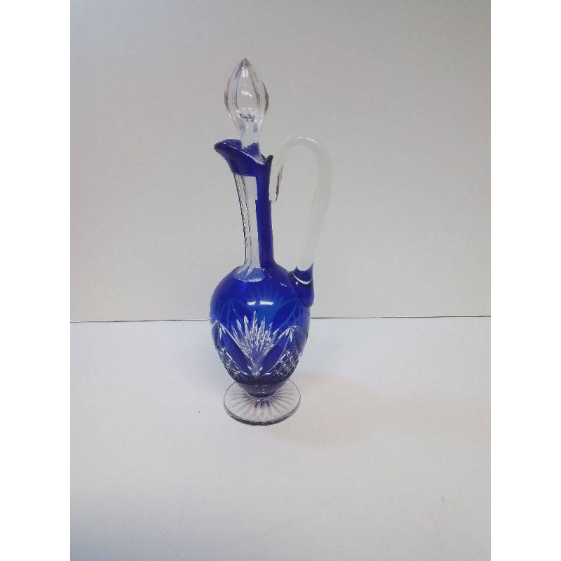 CARAFE CISELÉ BLEU