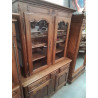 BUFFET 2 CORPS CHENE MASSIF 4 PORTES 3 TIROIRS BOIS SCULPTÉ 