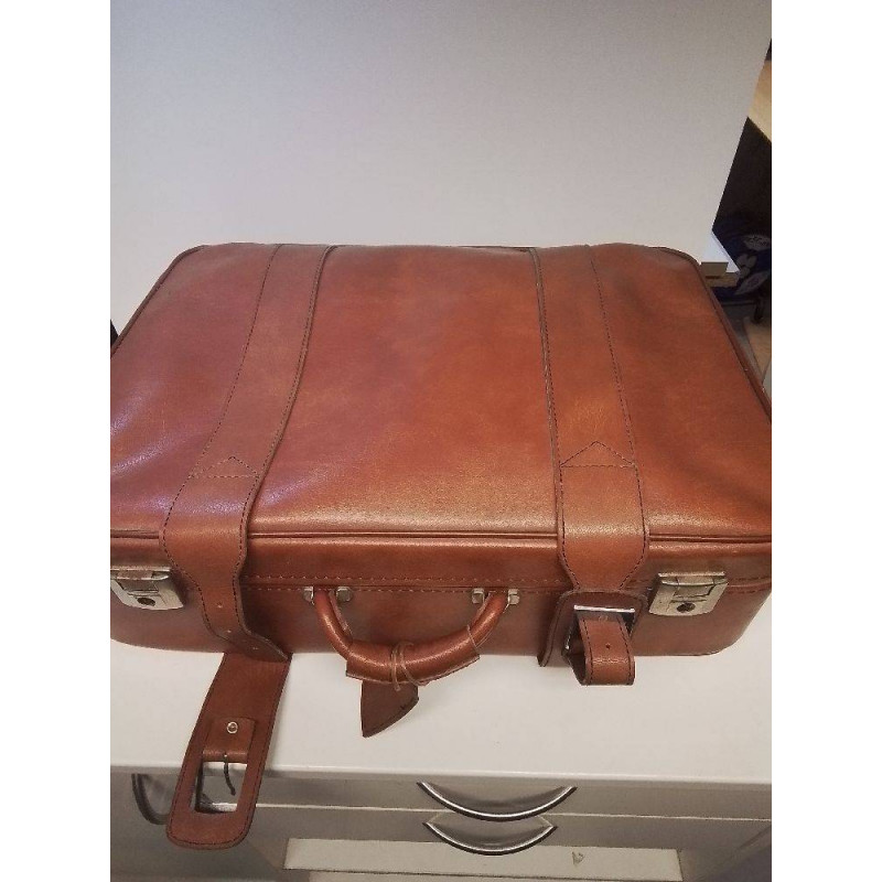VALISE MARRON ANCIENNE 