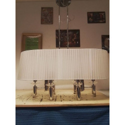 LUSTRE CHROME 6 FEUX GLO.MAN