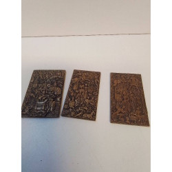 LOT DE PLAQUES DECORATIVES 