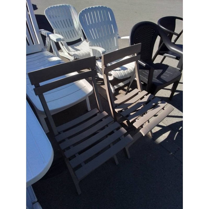 CHAISE DE JARDIN GRISE 