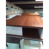 TABLE BASSE BLANCHE ET BOIS MOERDNE 
