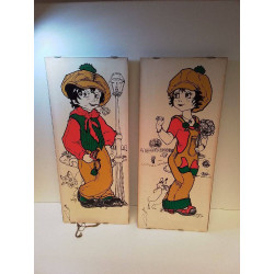 LOT TABLEAUX POULBOTS