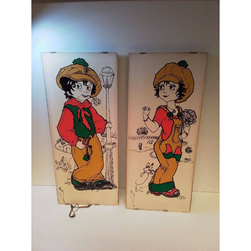 LOT TABLEAUX POULBOTS