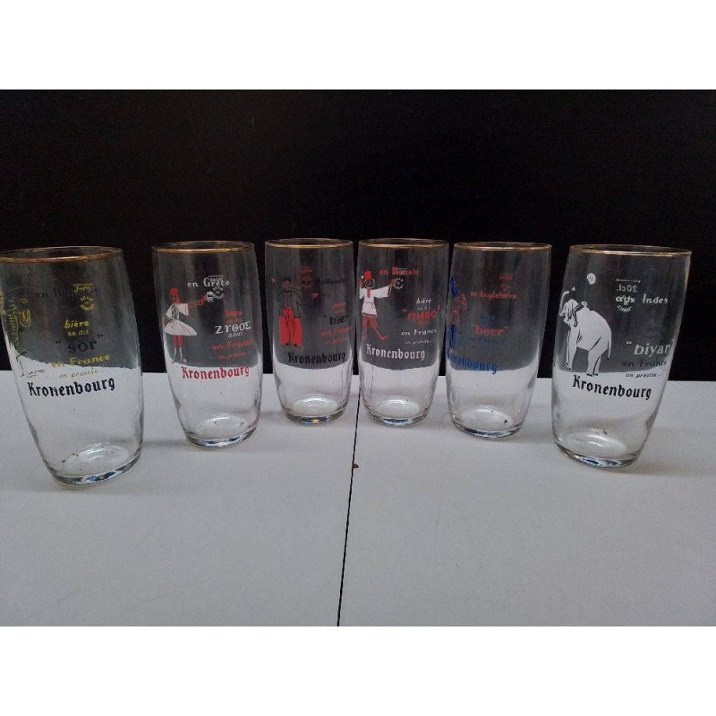 LOT DE VERRES KRONENBOURG 