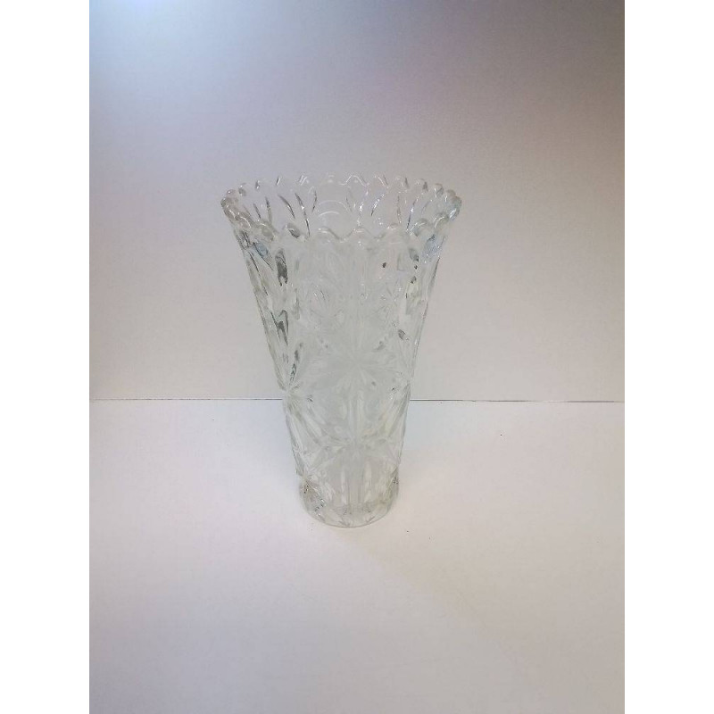 VASE VERRE MOTIF FLEURS