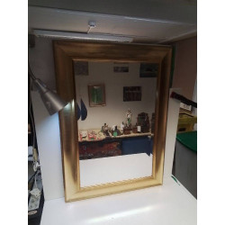 MIROIR RECTANGULAIRE BORD DORE
