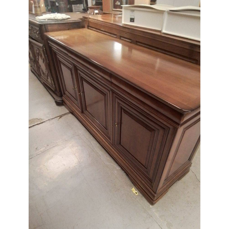 BUFFET BAS EN MERISIER 3 TIROIRS 3 PORTES