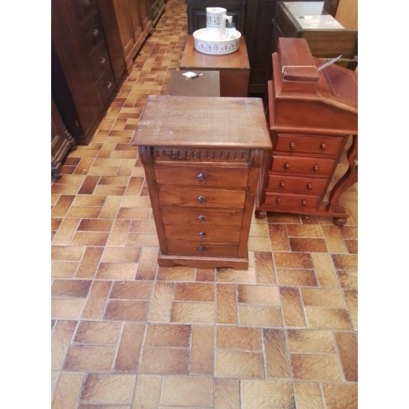 MEUBLE D’APPOINT ANCIEN 5 TIROIRS