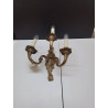 APPLIQUE 3 FEUX EN BRONZE 