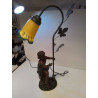 LAMPE A POSER STYLE ART NOUVEAU SIGNÉ ART DE FRANCE 