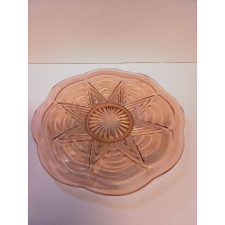 PLAT ART DECO ROSE 
