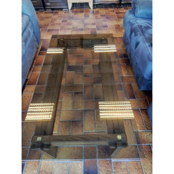 TABLE BASSE PLATEAU VERRE 