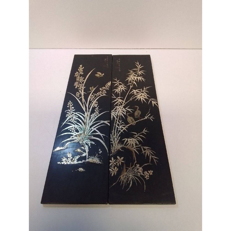 LOT PANNEAUX DECORATIF ANCIEN 