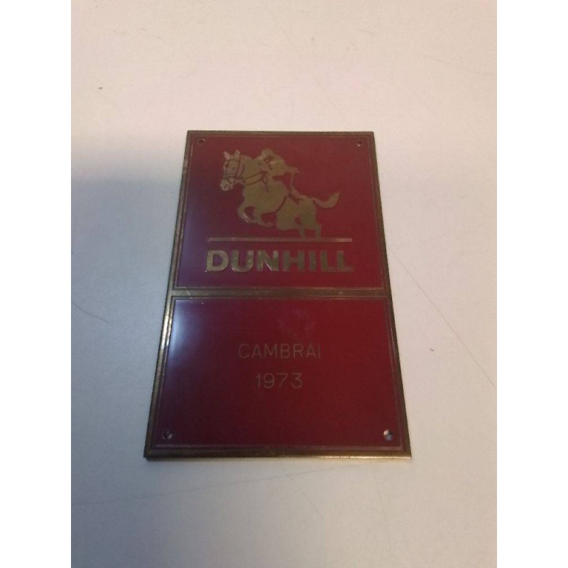 PLAQUE PUBLICITAIRE DUNHILL