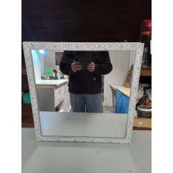 MIROIR BORD PATINÉ 
