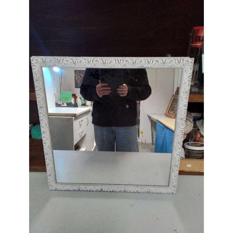MIROIR BORD PATINÉ 